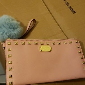 Michael Kors large studded Jetset Wristlet